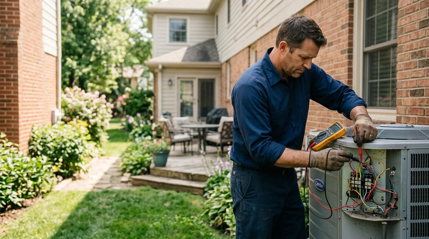 HVAC technician working near Pomfret Center, CT